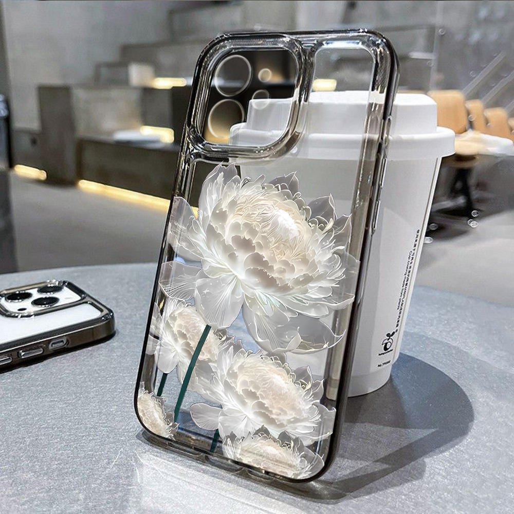 Phone Cases Dior - Coque de téléphone transparente Fleur de