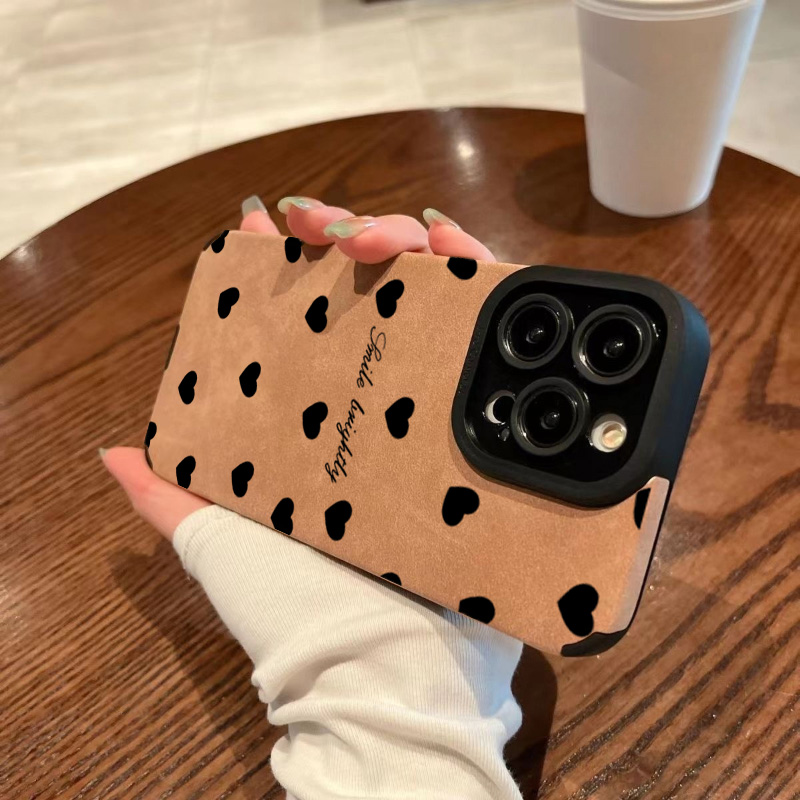 Nouveau luxe noir amour coeur  - Phone Cases For Girls avis et prix