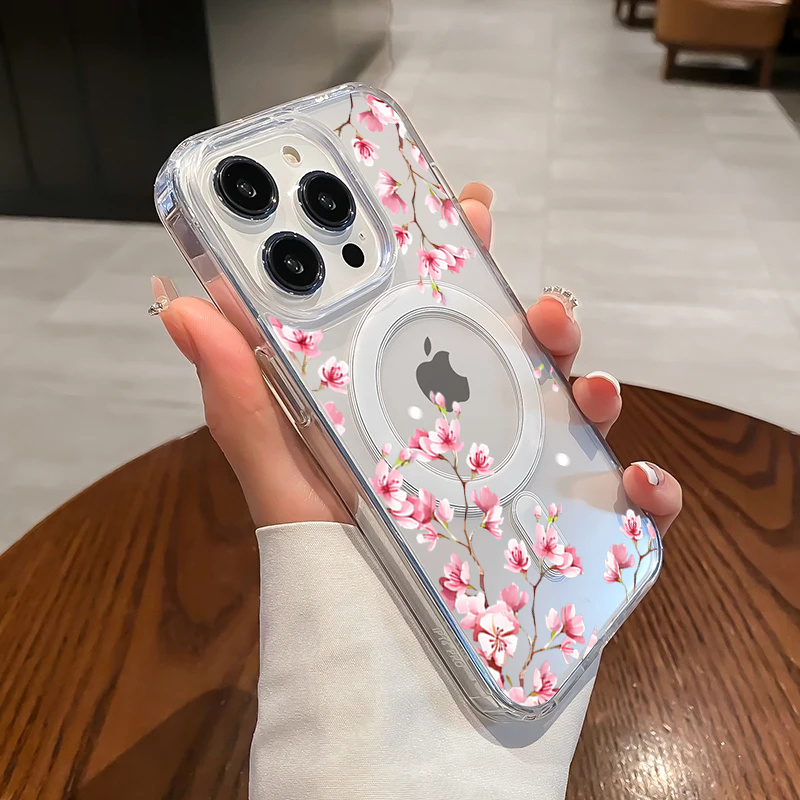 Coque de luxe rose à fleurs IN - Phone Cases Transparent avis et prix