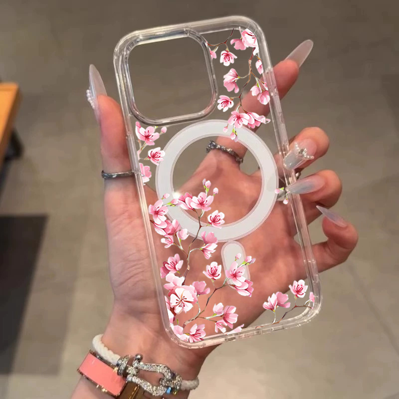 Coque de luxe rose à fleurs IN - Phone Cases Transparent avis et prix